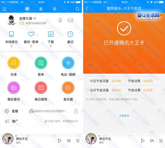 大王卡听酷狗免流量吗（大王卡听酷狗免流量吗怎么用）