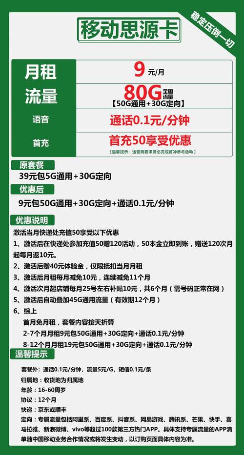 流量卡哪个最划算移动？流量卡哪个最划算移动套餐